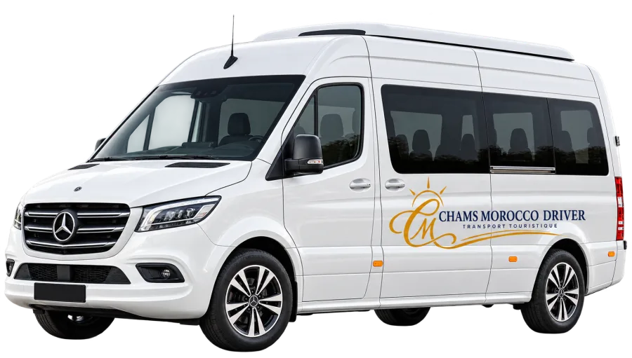 Mercedes Sprinter aux couleurs de Chams Morocco Driver