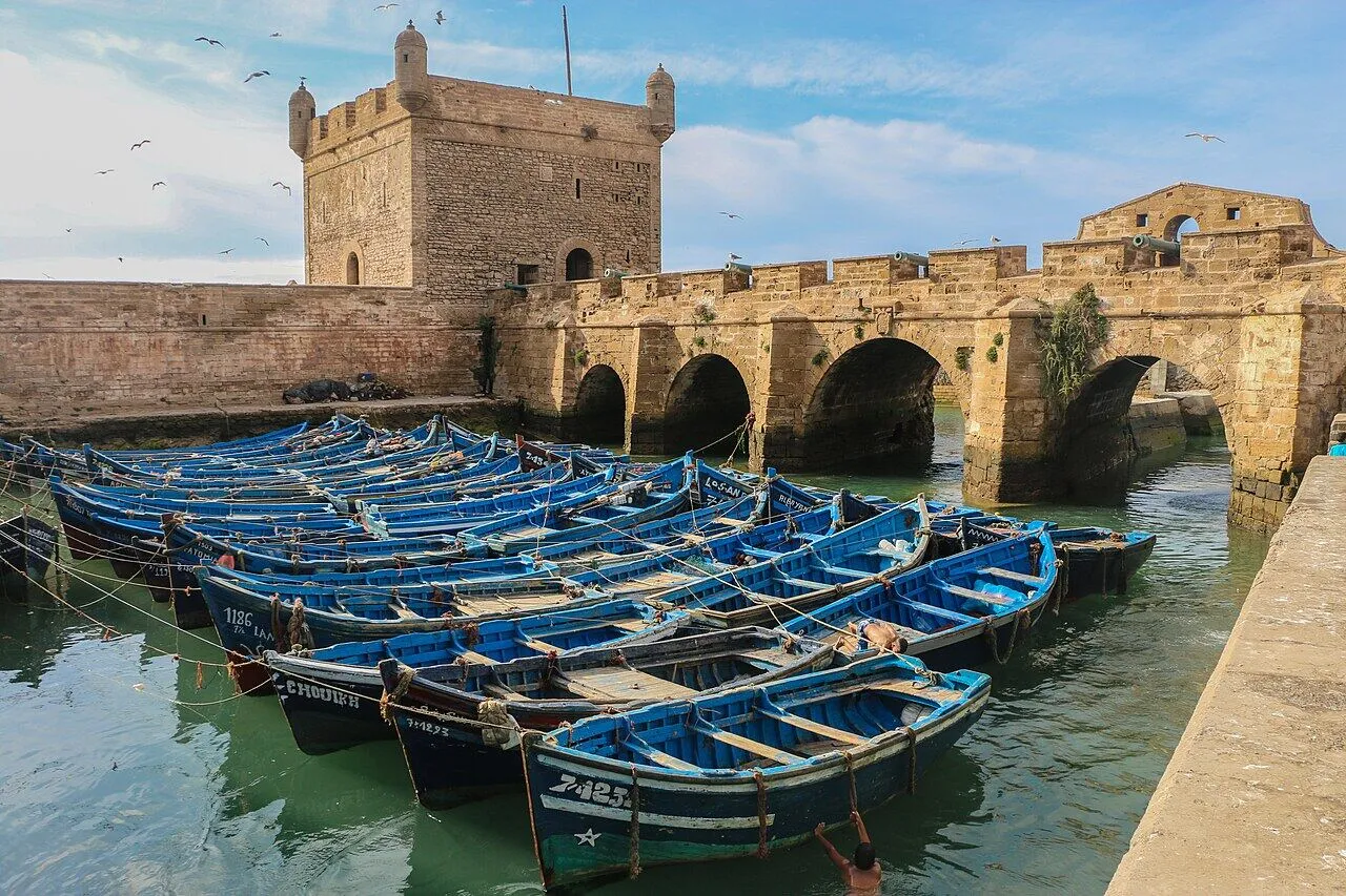 Barques bleues du port d’Essaouira