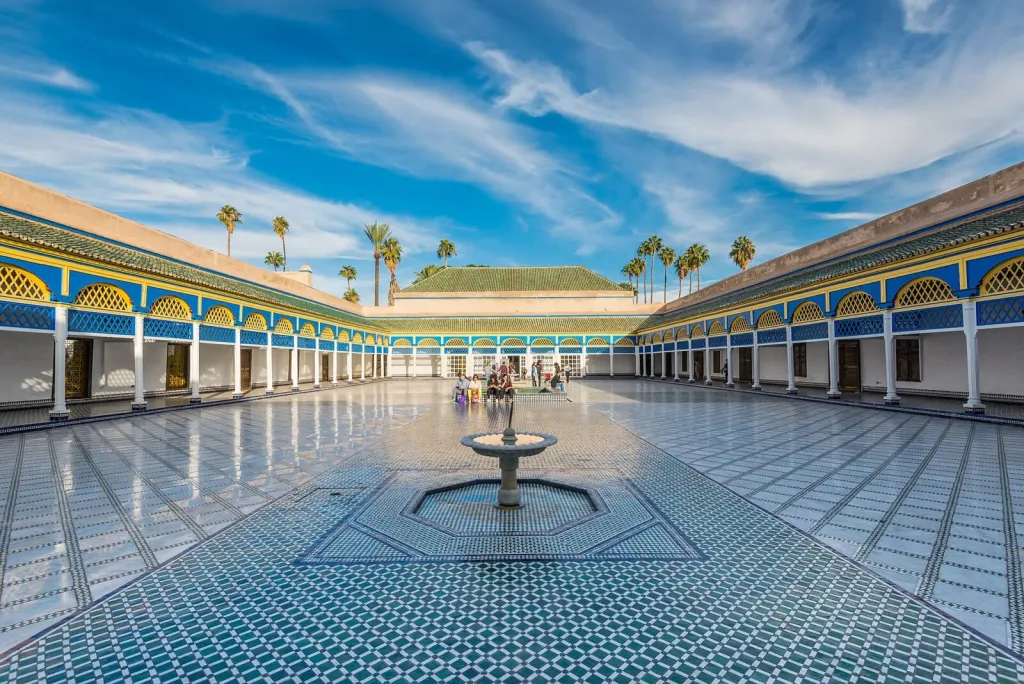 Cour du palais de la Bahia à Marrakech