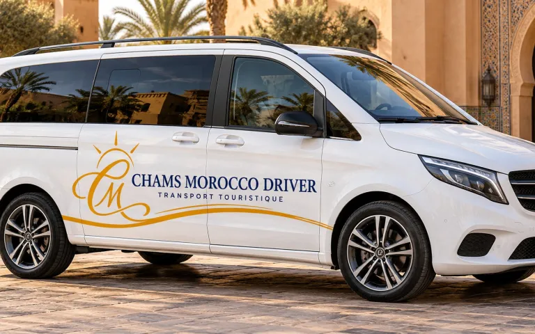 Mercedes Vito Chams Morocco Driver, transfert privé au Maroc